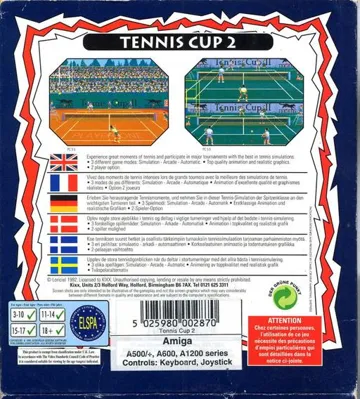 Tennis Cup II_DiskB box cover back